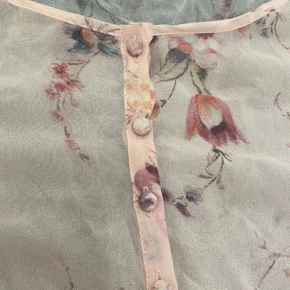 Loveshackfancy Shaye Silk Button Down Blouse In D… - image 6